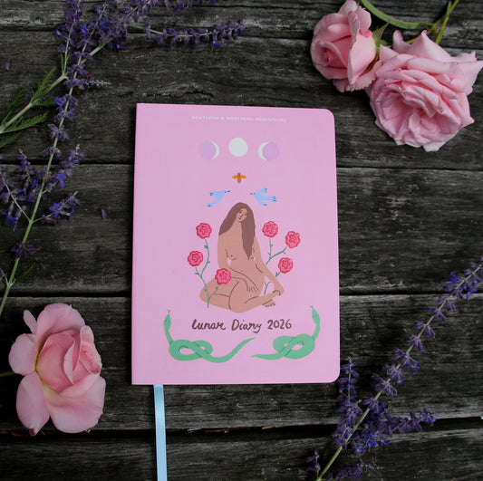 Lunar Diary 2026 – Cycle Tracking & Moon Phase Planner